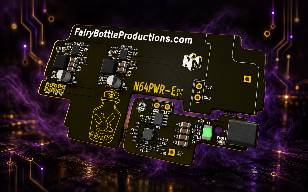 N64PWR-E – USB-C Power Board for N64 Power Supply