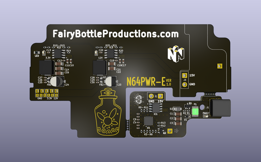 N64PWR-E – USB-C Power Board for N64 Power Supply
